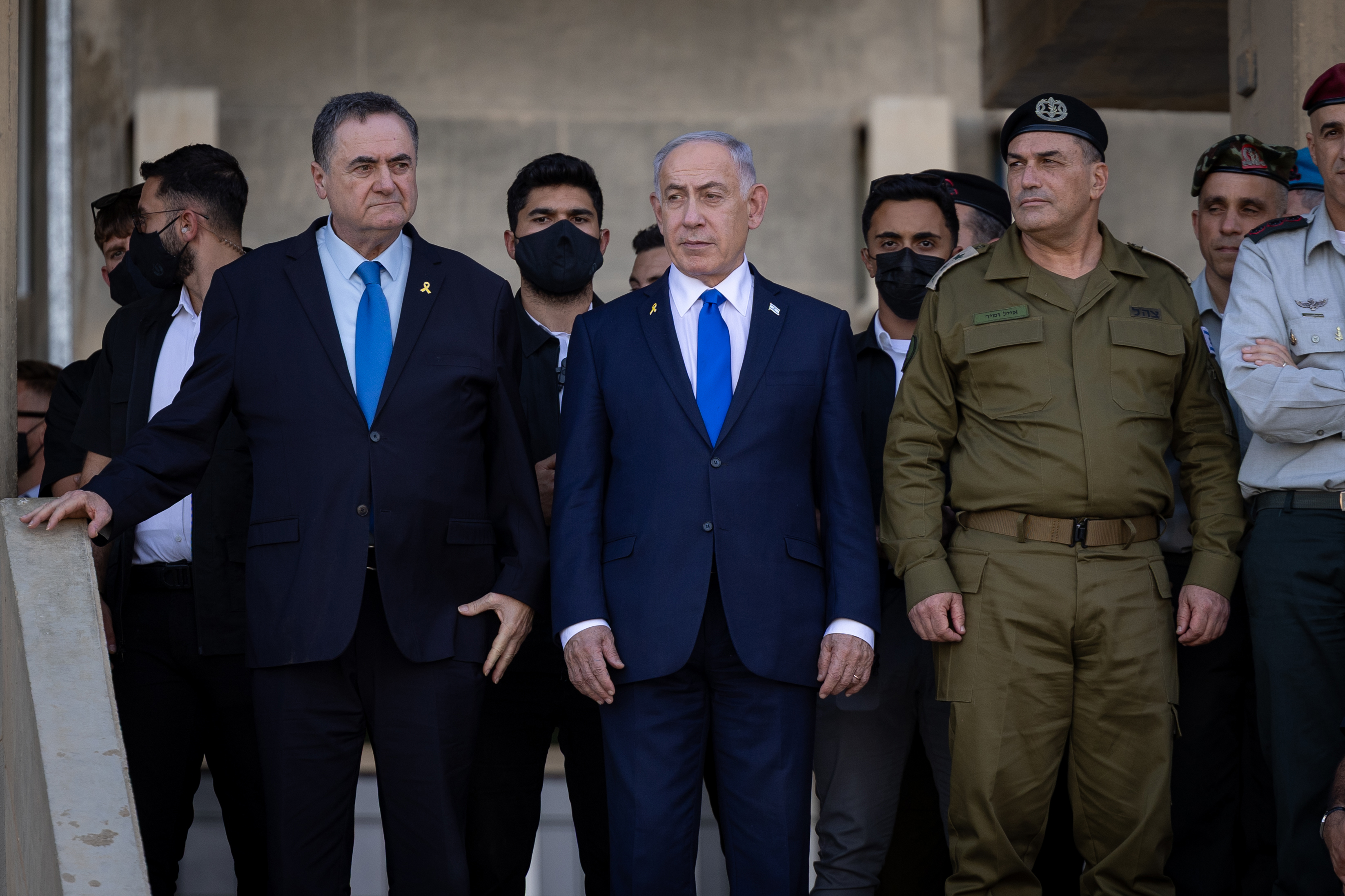 הרמטכ"ל זמיר, רה"מ נתניהו ושר הביטחון כ"ץ