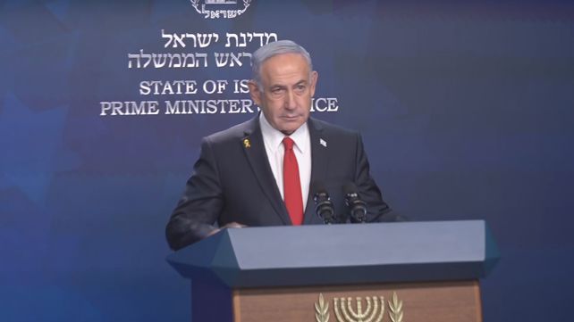 נתניהו במסיבת עיתונאים 21.05