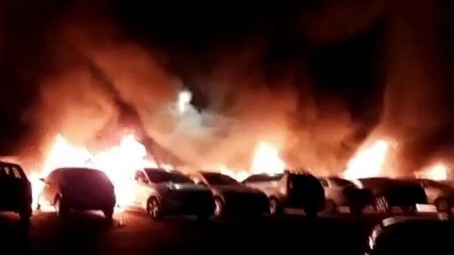 حرق سيارات