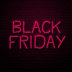 שלט ניאון 'black friday'