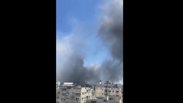 قصف مدينة غزة