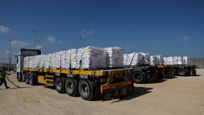 משאיות סיוע, רצועת עזה