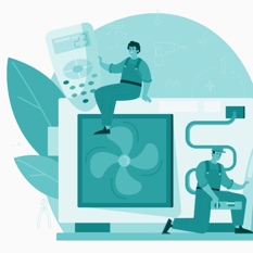 מזגן מבפנים