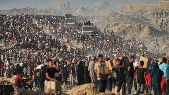 فلسطينيون في شمال القطاع