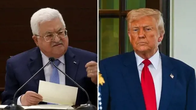 ترامب وابو مازن