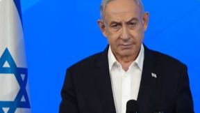 ראש הממשלה בנימין נתניהו בהצהרה לתקשורת