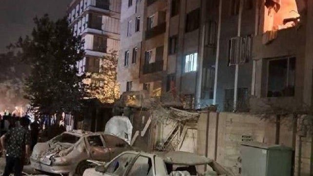 قصف في طهران
