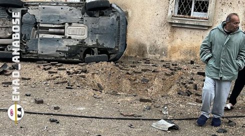 موقع سقوط شطايا الاعتراض في كفرقاسم