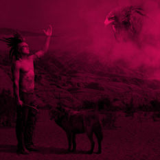 יליד אמריקאי מרים ידו לשמים