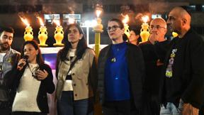 הדלקת נר שמיני בכיכר החטופים