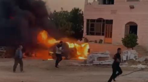 احراق ممتلكات في كفر مالك