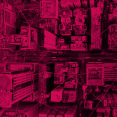 ראשי בניינים שכונה עירונית בצילום מלמעלה