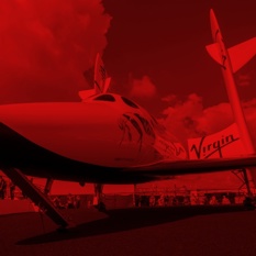 מטוס חברת Virgin Galactic