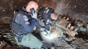 תיעוד מזירת הנפילה בצפון