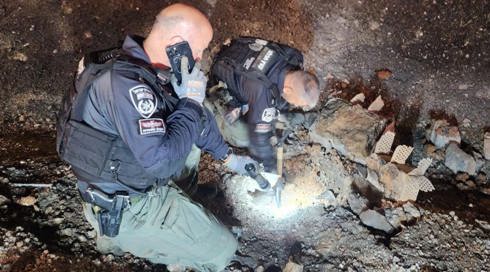 תיעוד מזירת הנפילה בצפון