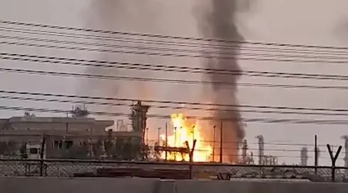 قصف هدف ايراني