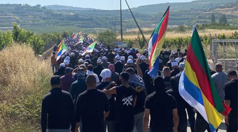 מחאת הדרוזים נגד הקמת טורבינות בשטחם בגליל 21.06.23