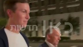 סטיבן וויטקוף וג'ארד קושנר לאחר פגישתם עם רה"מ בניו יורק, הלילה